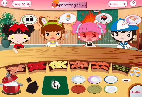 Online hra Sushi bar Online hra Sushi bar